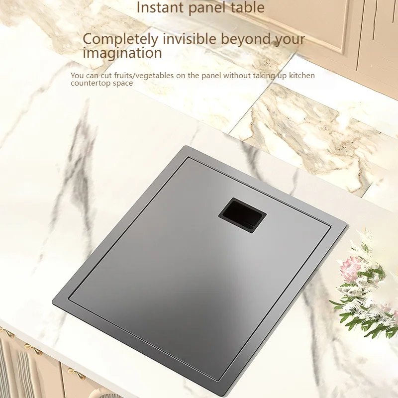 Hidden Bar Sink Stainless Steel Kitchen Sink Apartment Small Single Slot Touring Car Dishwashing Sink With Cover Plat Wash Basin 3