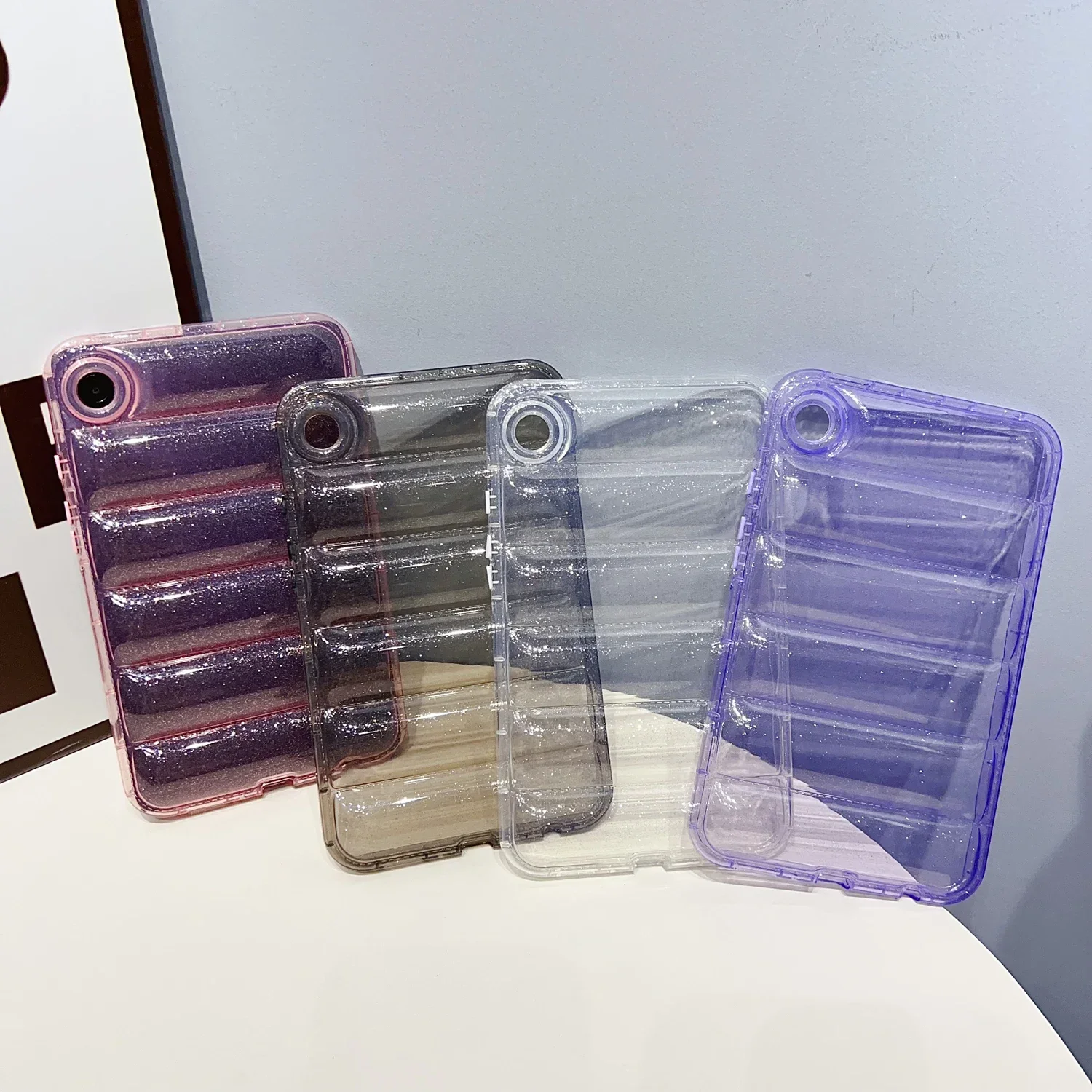 Star Sky Glittering Clear Tablet Case - Transparent Soft Silicone Cover