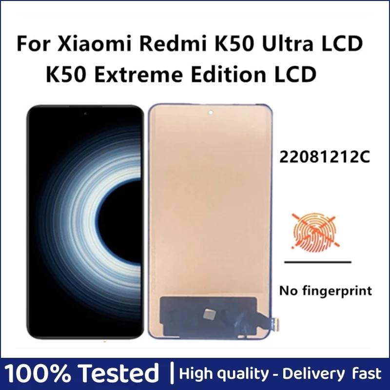 

6.67" TFT For Xiaomi Redmi K50 Ultra LCD Display 22081212C Touch Screen Digitizer For Redmi K50 Extreme Edition LCD Display