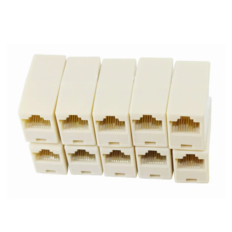 

10 шт., разъемы RJ45 для подключения к сети