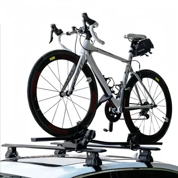 Car Bike Rack Roof Bike Holder Car Mounted Mountain Bike Rack Single Frame Aluminum Alloy Bike Framecar Mounted Roof Travel Rack 1