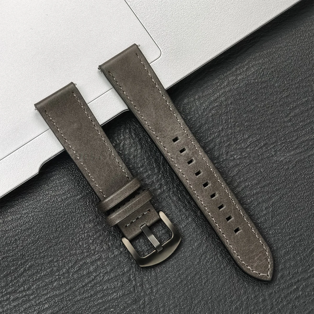 Vintage Brown Leather Strap Bracelet (20/22mm)