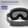 KINGSEVEN Men Skiing Glasses Anti-Fog Outdoor Sports Goggles UV400 Protection Ski Mask Women Big Frame Snow Snowboard Eyewear 6