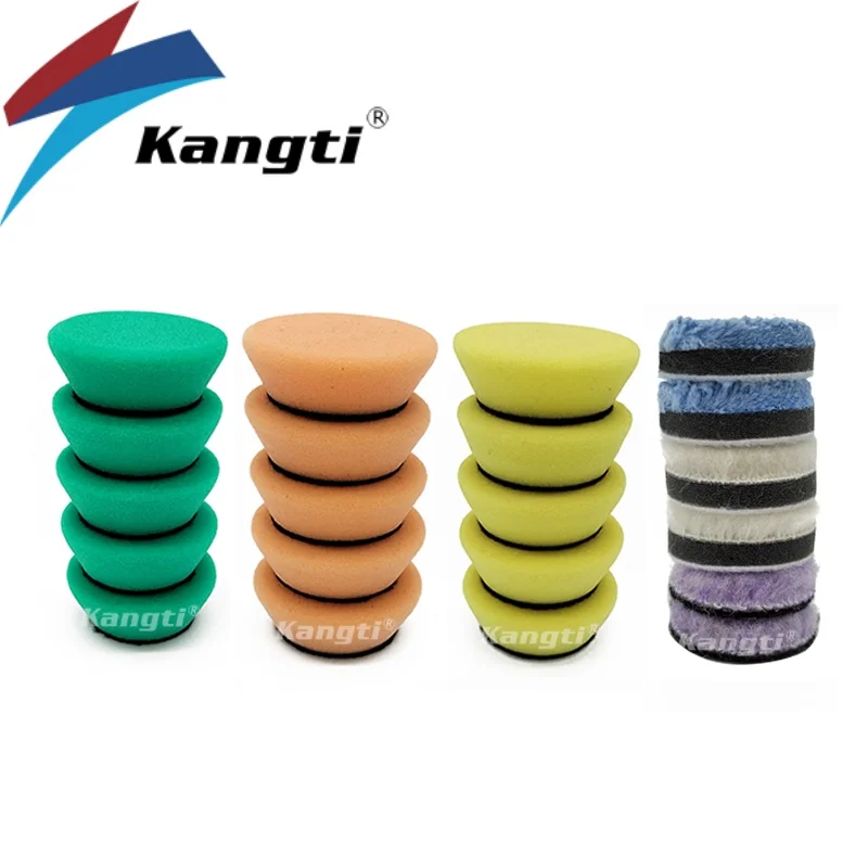 1 inch 2 inch polishing sponge board coarse medium fine suitable RO/DA polishing machine car polishing sponge,polishing sponge set