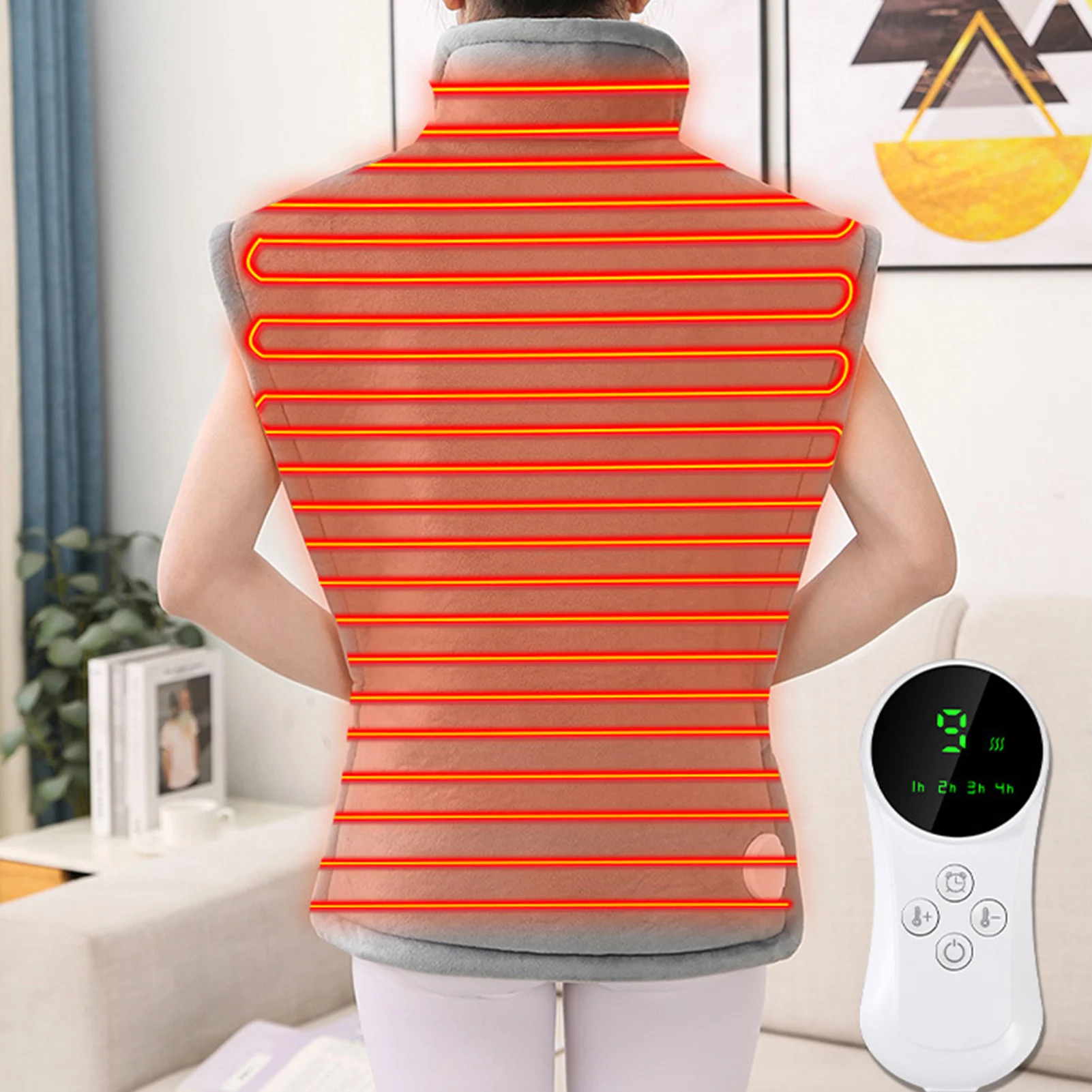 Portable Heated Wraps for Women with 9 Adjustable Heat Levels Heated Blanket n Woman Housewarming Gifts