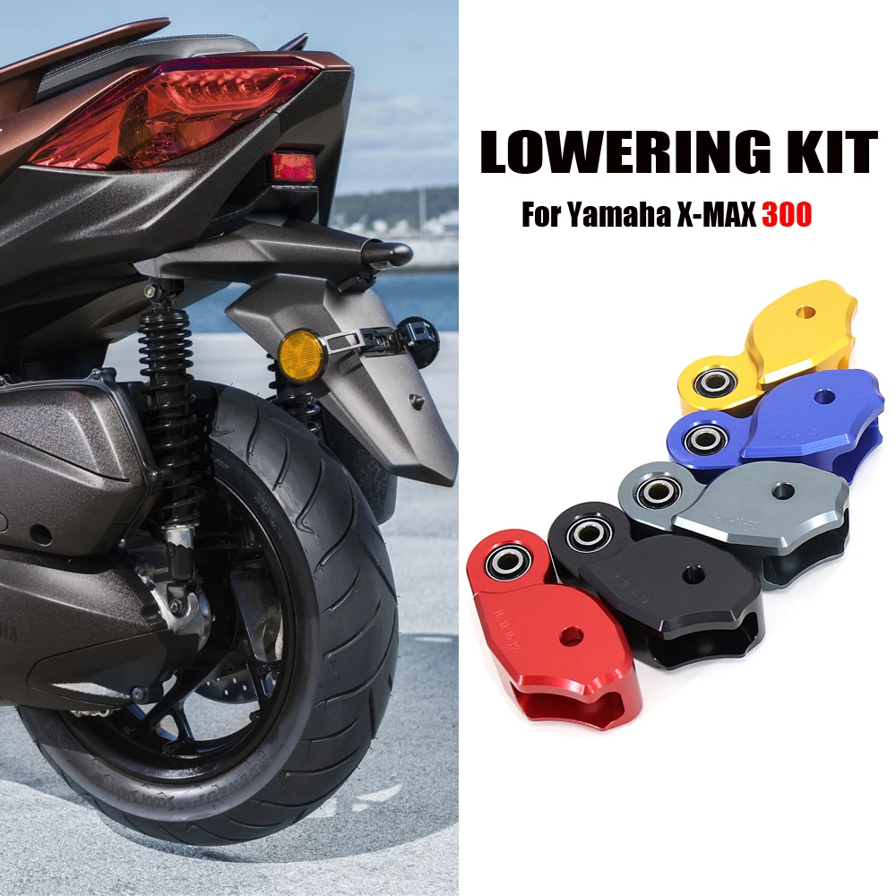 

Для YAMAHA XMAX300 XMAX 300 X-MAX 300 X-MAX300 CNC Алюминиевый Комплект для понижения 3 см Задний амортизатор мотоцикла черный титановый Красный Синий Золотой