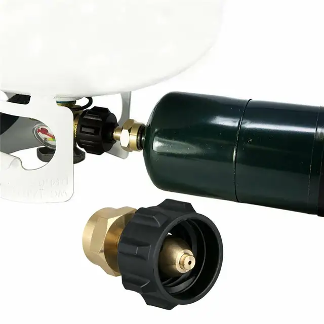 Propán Újratöltő Adapter Alacsony Nyomású Gázszabályozó Beépített Biztonsági Funkciók1Lb Henger Tartály Csatlakozó Fűtő Palack - Image 6