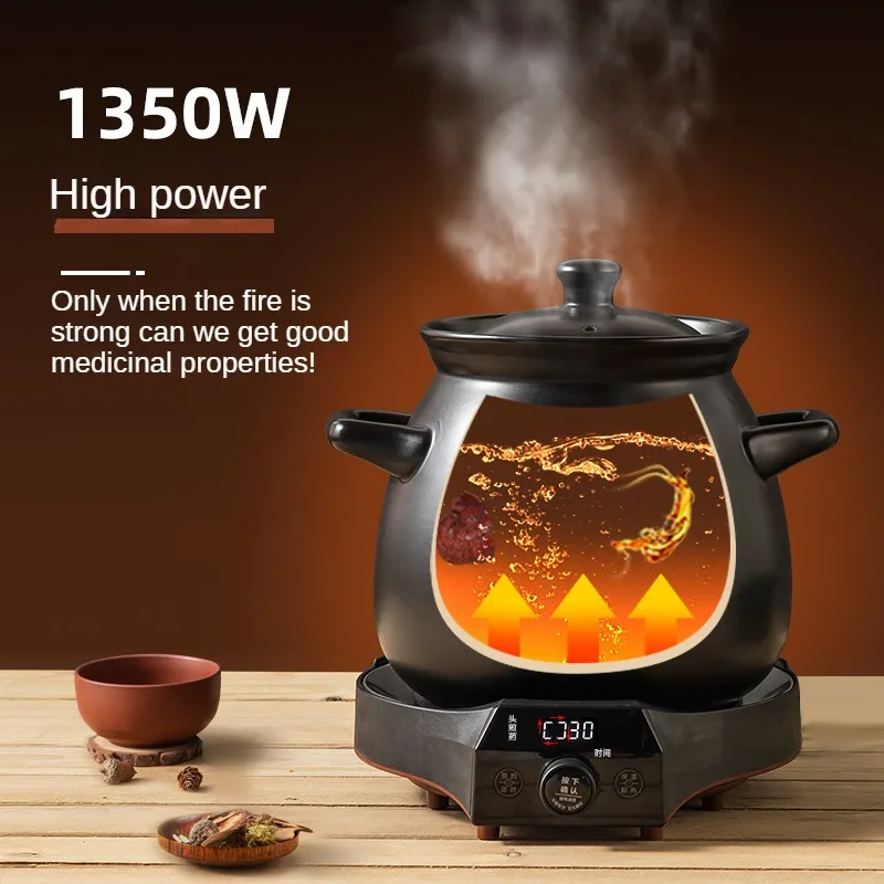 220V 6L/8L Ceramic Automatic Electric Multi Cooker Herb Medicine Decoction pot Slow Stewer 3