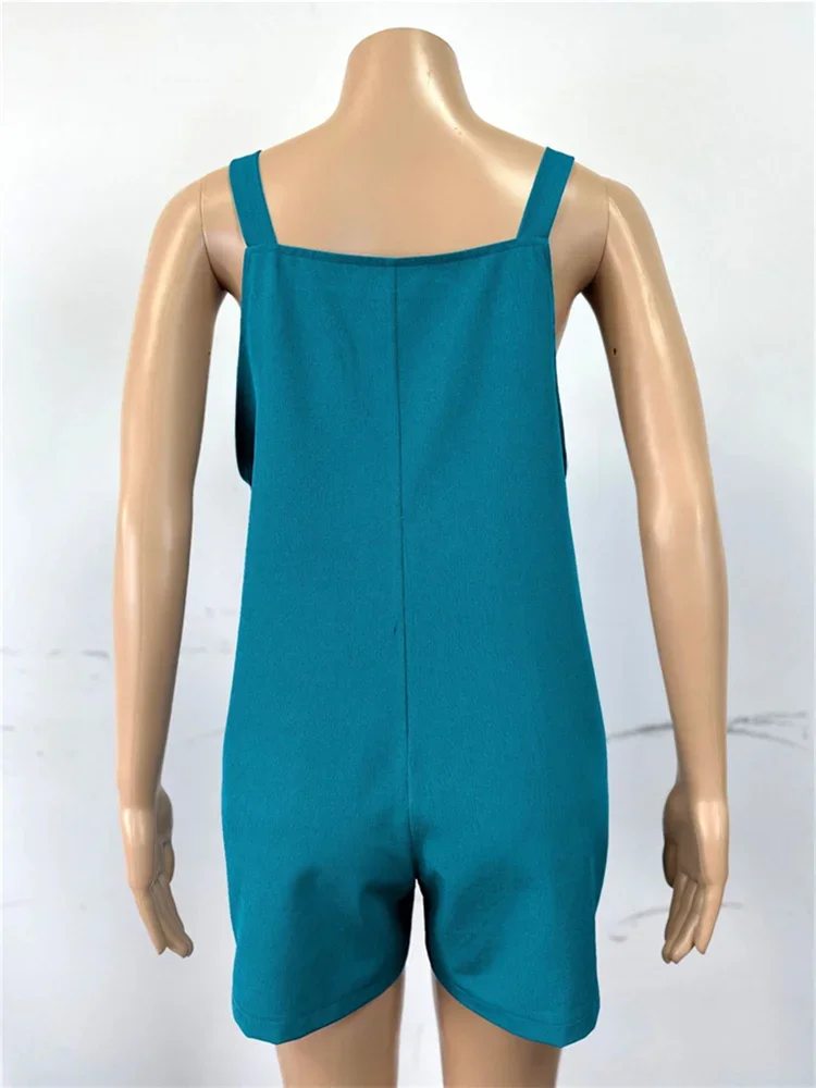 Wmstar Plus Size Women Clothing Romper Solid Jumpsuit Slip Corset Sexy Casual Shorts New Style Summer Wholesale Dropshipping