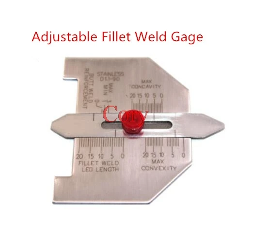 Welding test gauge Inspection Gage Weld Seam Bead/Fillet/Crown Test Ulnar Ruler Degree Angle Measure Kits Combine suit 6pcs