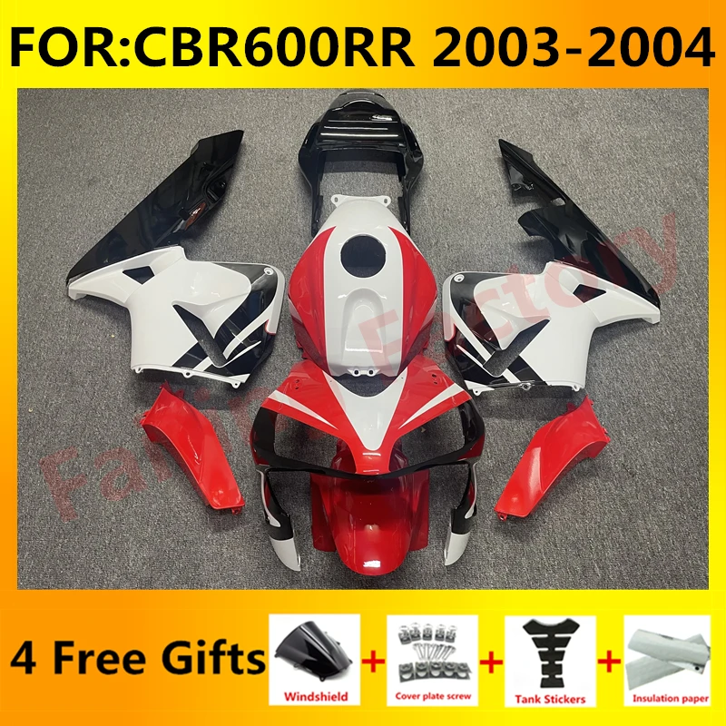 

New ABS Motorcycle Whole Fairings Kit for CBR600RR F5 2003 2004 CBR600 RR CBR 600RR 03 04 Bodywork full fairing set red black