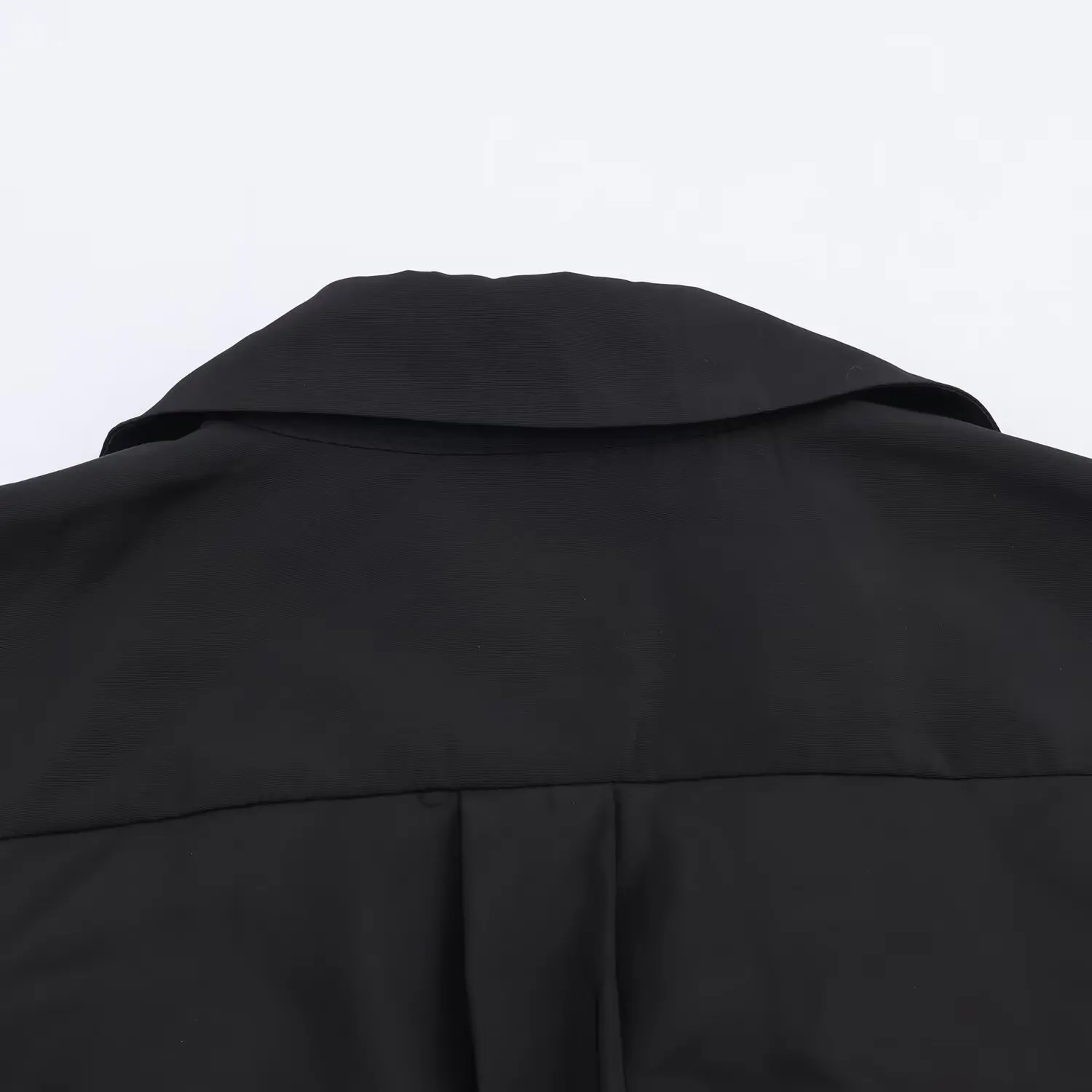 Women's lace-up Elegant Black Long Shirt-Dress Female Turn-Down Collar Single Breasted Long Sleeve Commuter Casual Midi Dress