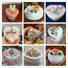 Ceramics Flower Jewelry Storage Box Travel Organizer Jewelry Case Storage Earrings Necklace Ring Jewelry Organizer Display 1