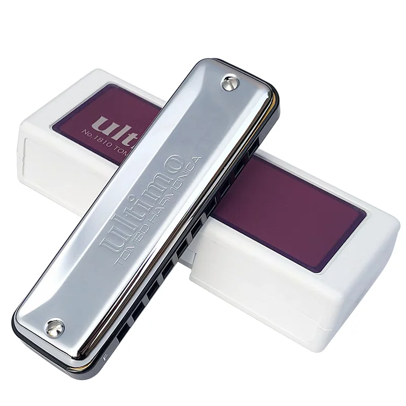 Tombo Major Diatonic Harmonica ultimo No. 1810 10 Holes Blues Harp Paddy Key C A Professional Armonica Mouth Organ Instrumentos
