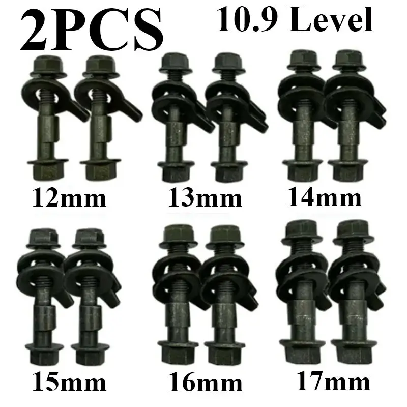 10.9 Level Screw Camber Bolt Nut Car Wheel Alignment Arc Eccentric Screw Adjustment Repair Tool 12mm 13mm 14mm 15mm 16mm 17mm 2x auto accessories car accessories wheel repair tool