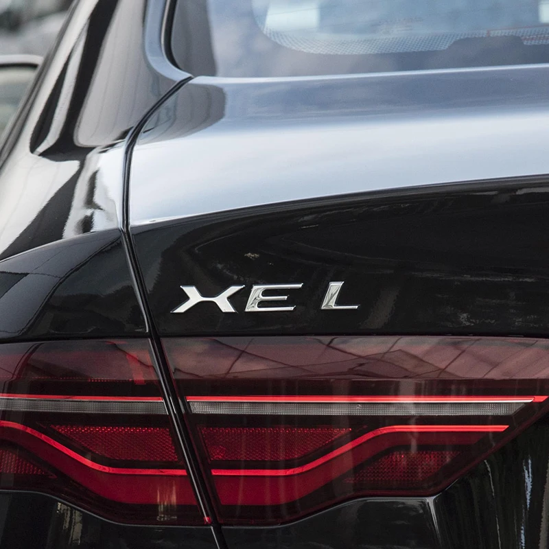 재규어 XE XEL XF XFL XJ XJL 자동차 스타일링, 3D ABS 크롬 엠블럼, 자동차 배지 스티커 데칼, 자동차 액세서리