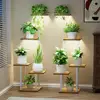 Indoor Plant Stand with Grow Light 2 Pack Metal 5 Tier Corner Plant Shelf Sturdy Easy Assembly Multi-functional Display Rack 2