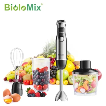BioloMix 4 in 1 High Power 1200W Immersion Hand Stick Blender Mixer 1