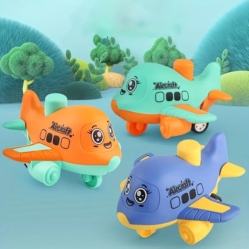Small Aircraft Inertia Boys Kids Toys Kids Educational Toys Miniature Children Cartoon Plane Toy Inertia Toy aircraft inertia toy
