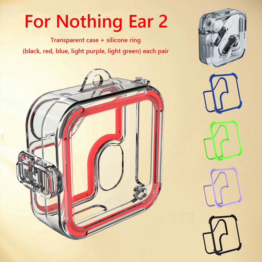 For Nothing Ear 2 funda protectora de auriculares con gancho, carcasa  lavable resistente a impactos, funda de silicona suave para auriculares -  AliExpress