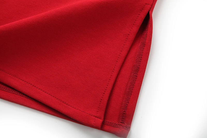 Übergröße Hochelastischer Herbst-Neuer Damen Slim-Fit Hochtaillierter Geschlitzter OL Hüftbetonter Rock – Detail 9