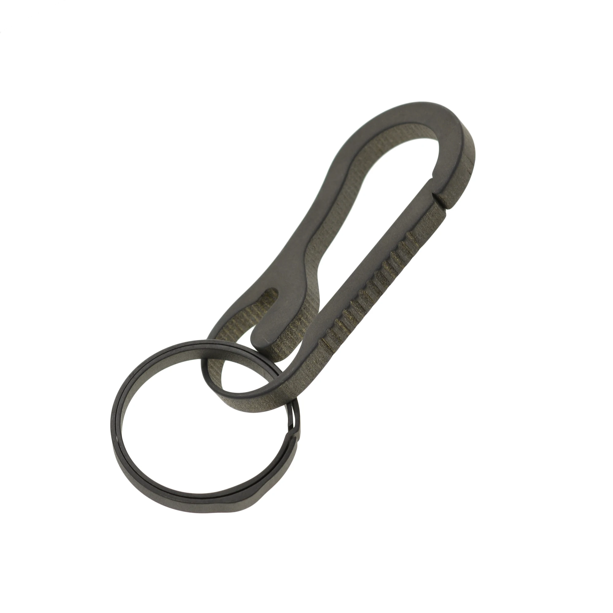 2x Sturdy Carabiner Key Chain Key Ring Polished Key Chain Spring