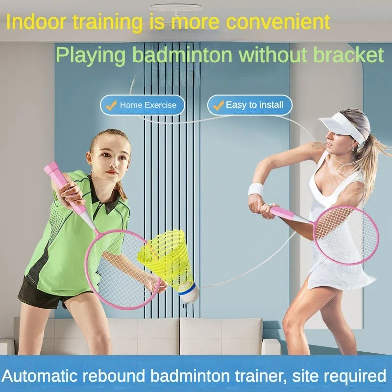 Badminton Trainers Stretch Professional Badminton Machine Robot Racket Training Sport Self-study Practice Training Accessories badminton swing trainer