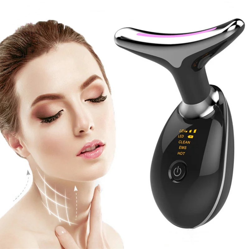Electric Microcurrent Wrinkle Remover EMS Thermal Neck Lifting And