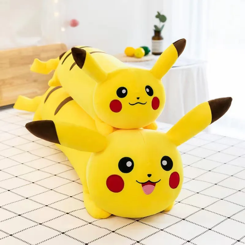 60170cm Pokemon Pikachu Plush Toys Kawaii Japan Anime Long Pikachu