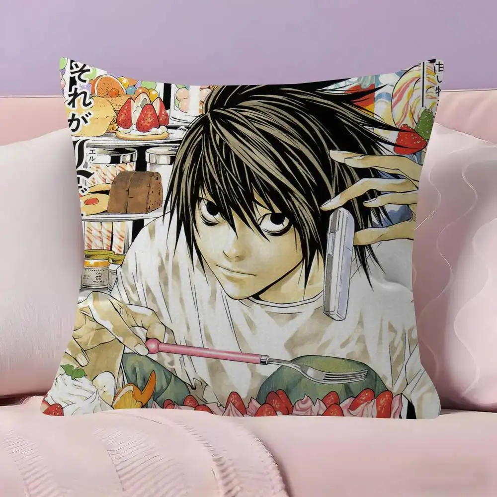 Anime Death Note Hororr Kissenbezug im Ahorn-Design, Happy Autumn Harvest Dekor, Feiertagsdekoration, Kissenbezug – Detail 10