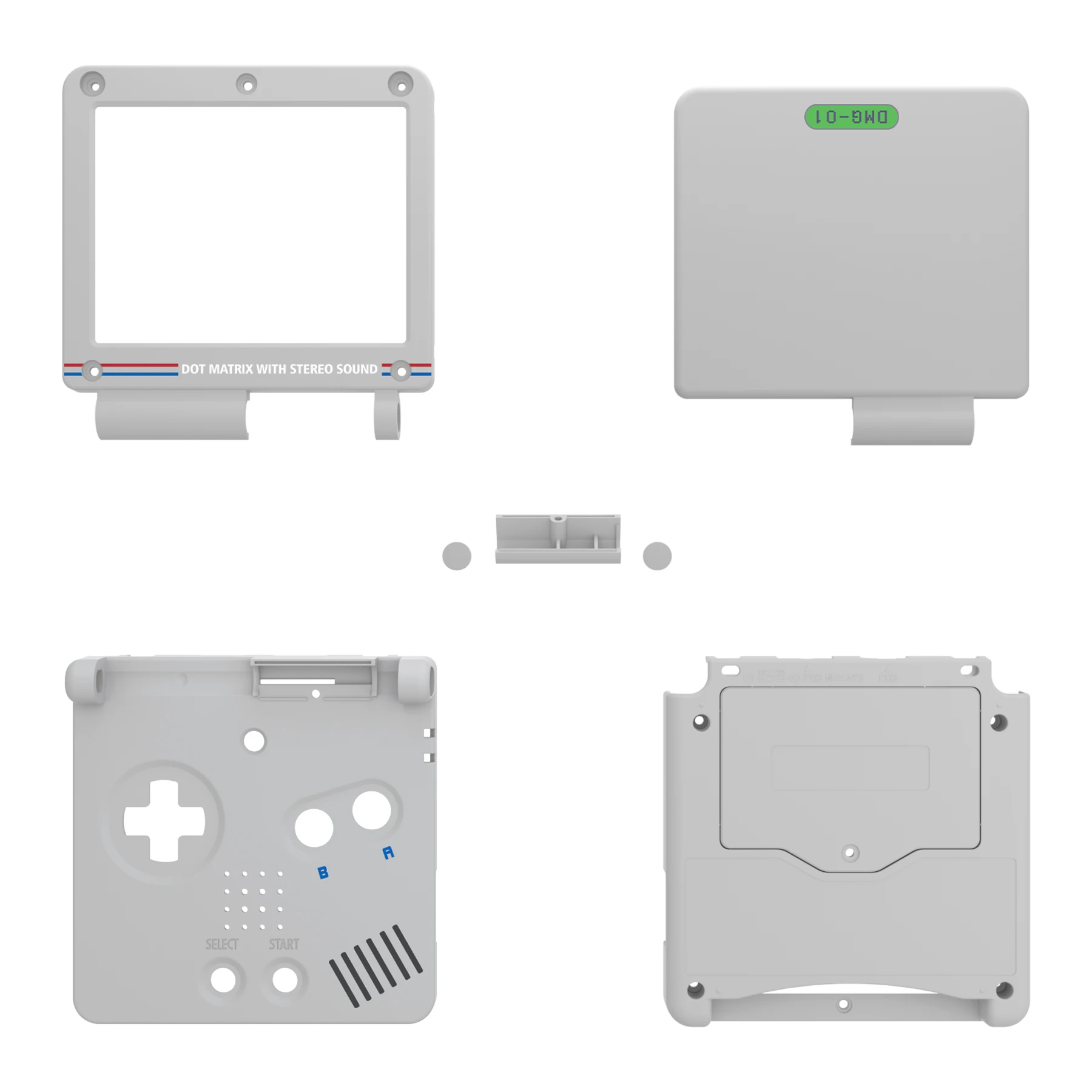 Habitação de Substituição Ips para Gameboy Advance sp Gba sp Soft Touch Atualizado Ips Personalizado e Lcd Padrão Extremerate Personalizado - Image 3