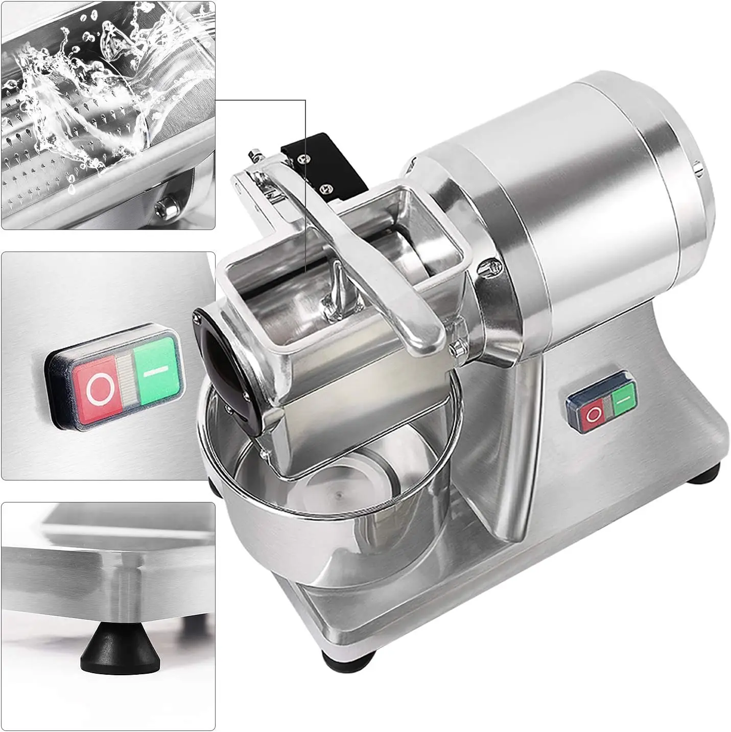 Electric Cheese Grater 550W Commercial Electric Grater Grinder 88 pounds per hour Butter Bread Bran Shredder Grater Grat Machine 4