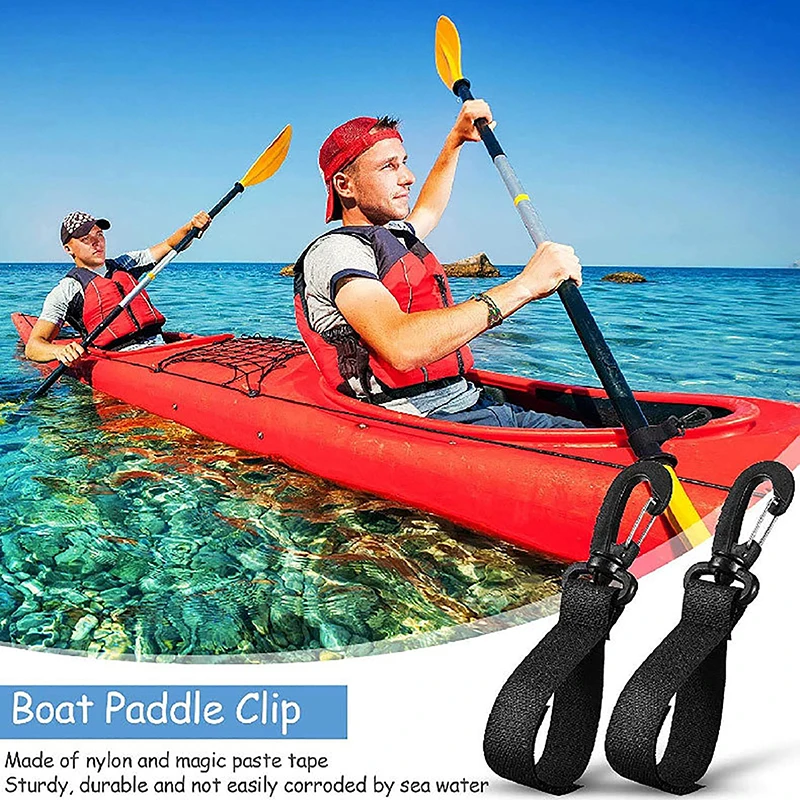 2Pcs Double Pack Kayak Paddle Magic Buckle Strap Clip Per Sup Paddle Board Paddle Gonfiabile Outdoor Rowing Surf Boat Buckle