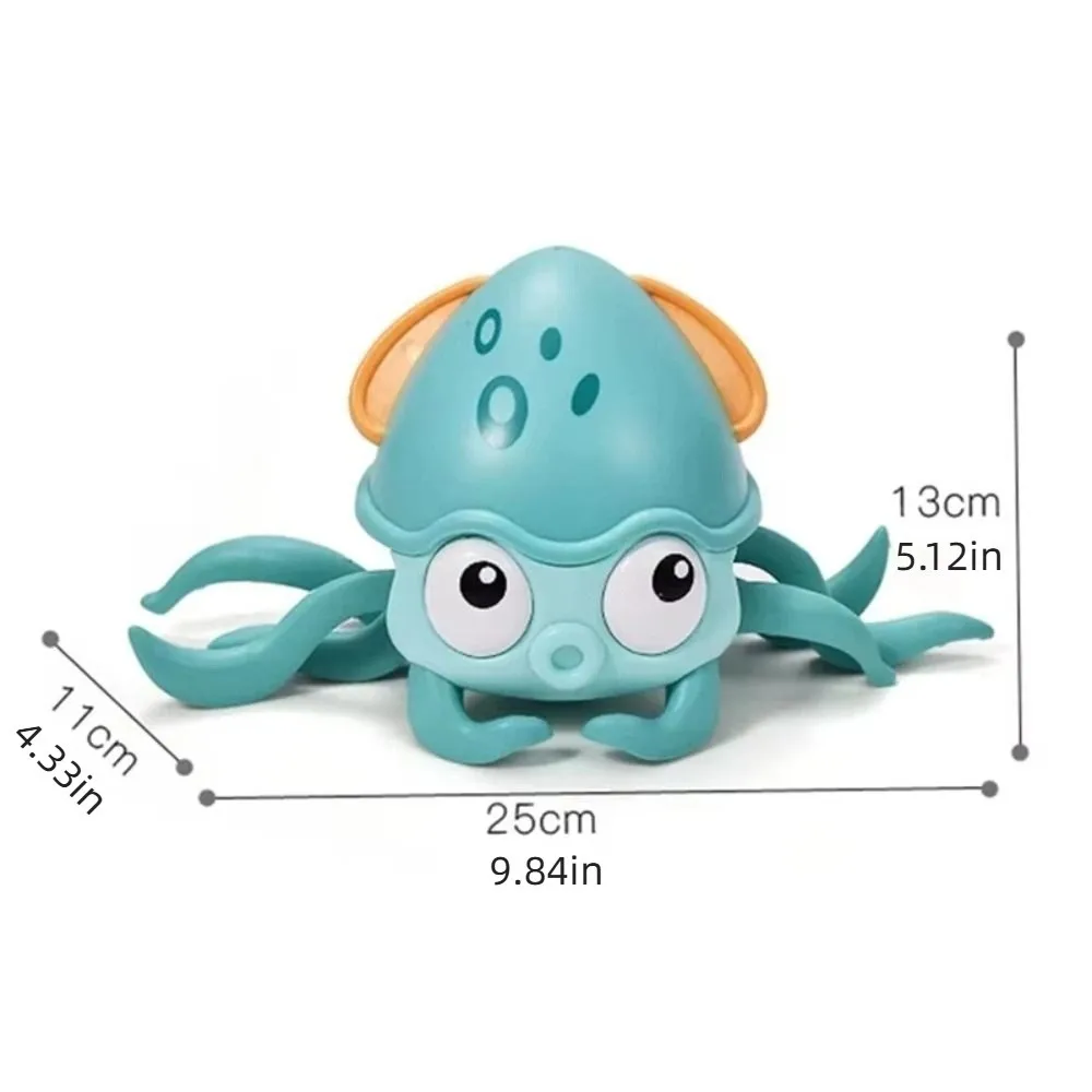Light&Music Dancing Squid Toy Flat Ground Escape Educational Electric Dancing Octopus Catch Up Simulation Squid Interactive Toy