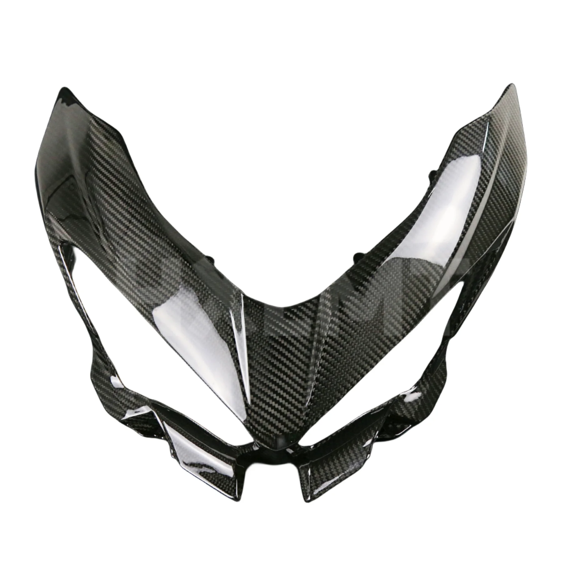 Front Headlight Upper Nose Cover Plate Fairing Headlamp Panel Shield Shell Cowling For NINJA400 2018 2019 2020 2021 2022 2023 - Image 2