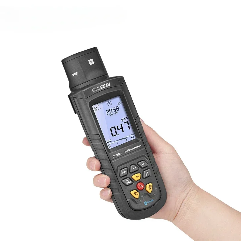 DT-9501 Geiger Counter Nuclear Radiation Detector Marble Radiation Personal Dose Mining Stone Xy Ray Detector Alarm 2