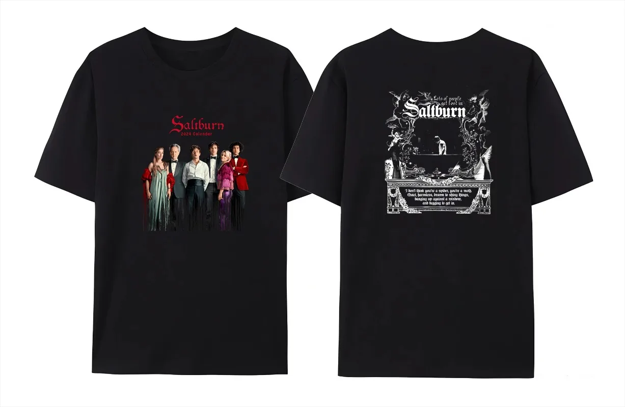 

2024Men's Summer Printed Cotton Saltburn T-Shirt Jacob Elordi My Boyfriend Stunning and Unique Women's Casual Youth Short Sleeve
