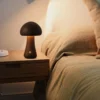 Cute Mushroom LED Night Light Wooden Bedside Table Lamp with Touch Switch Room Decoration High-level Environmental Mushroom Lamp 6