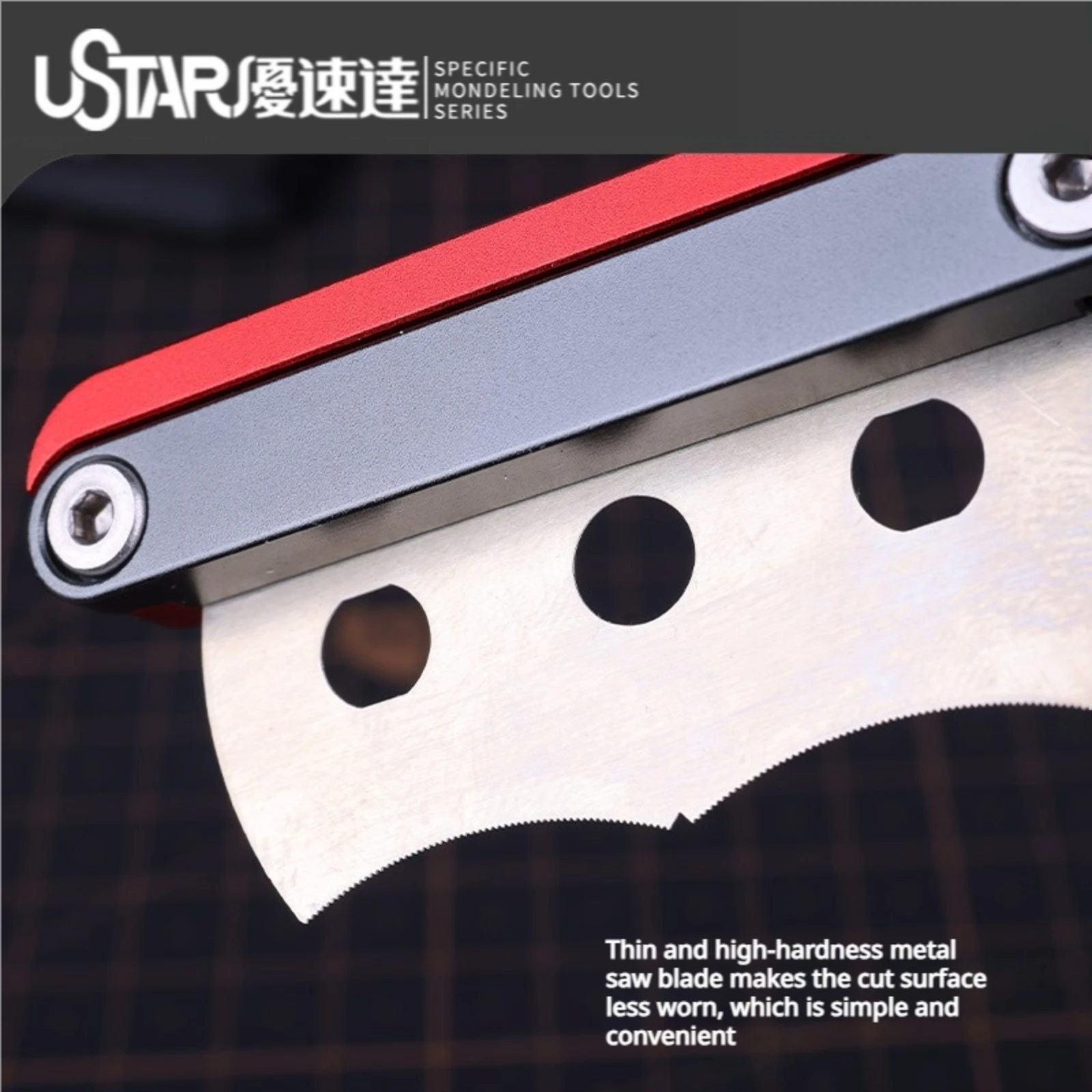 Ustar UA-92613 Light Alloy Hobby Saw 5 Saw Blades Tool Set Cutters for Gundam Model Cutting Tools Model DIY Building Tools