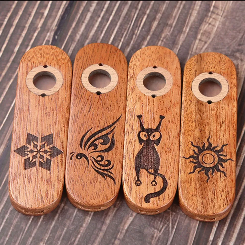 Wooden Mouth Harmonica Kazoo Mouth Flute Beginner Musical Instrument Party Gifts Guitar Ukulele Accompaniment For Fun