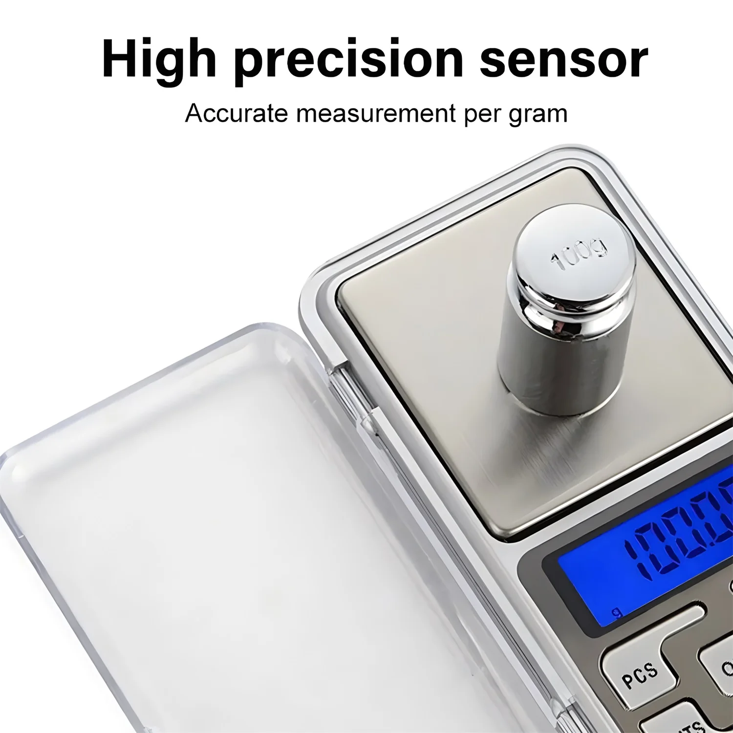 Household Kitchen High-Precision Portable Handheld Electronic Weighing Jewelry Mini electronic scale Weighing Baking Tool