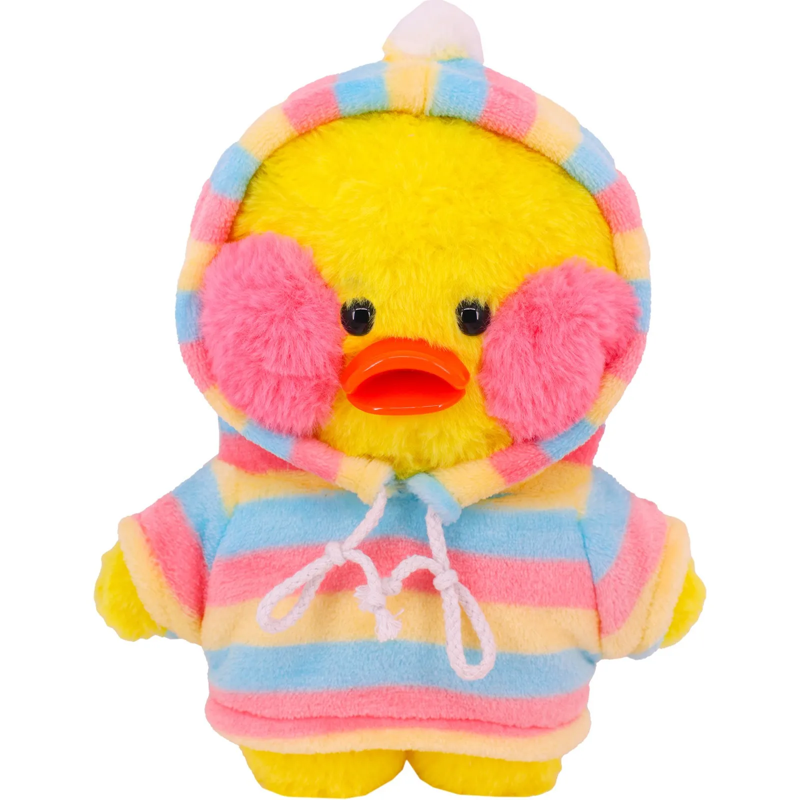 Cute Lalafanfan 30cm Yellow Duck Outfit Plush Toy - Free Shipping Children's Cartoon Gift