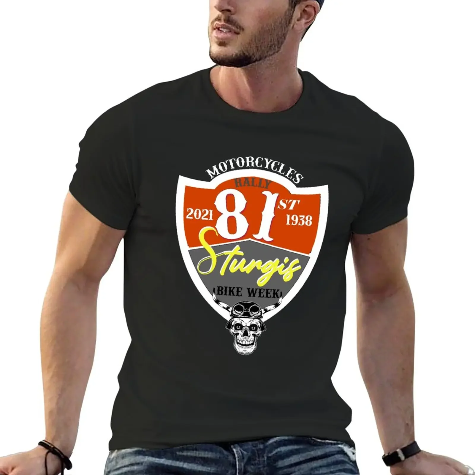 

officiel 2021 Sturgis Rally Motorcycles 81St T-shirts T-Shirt oversized cute clothes mens graphic t-shirts pack