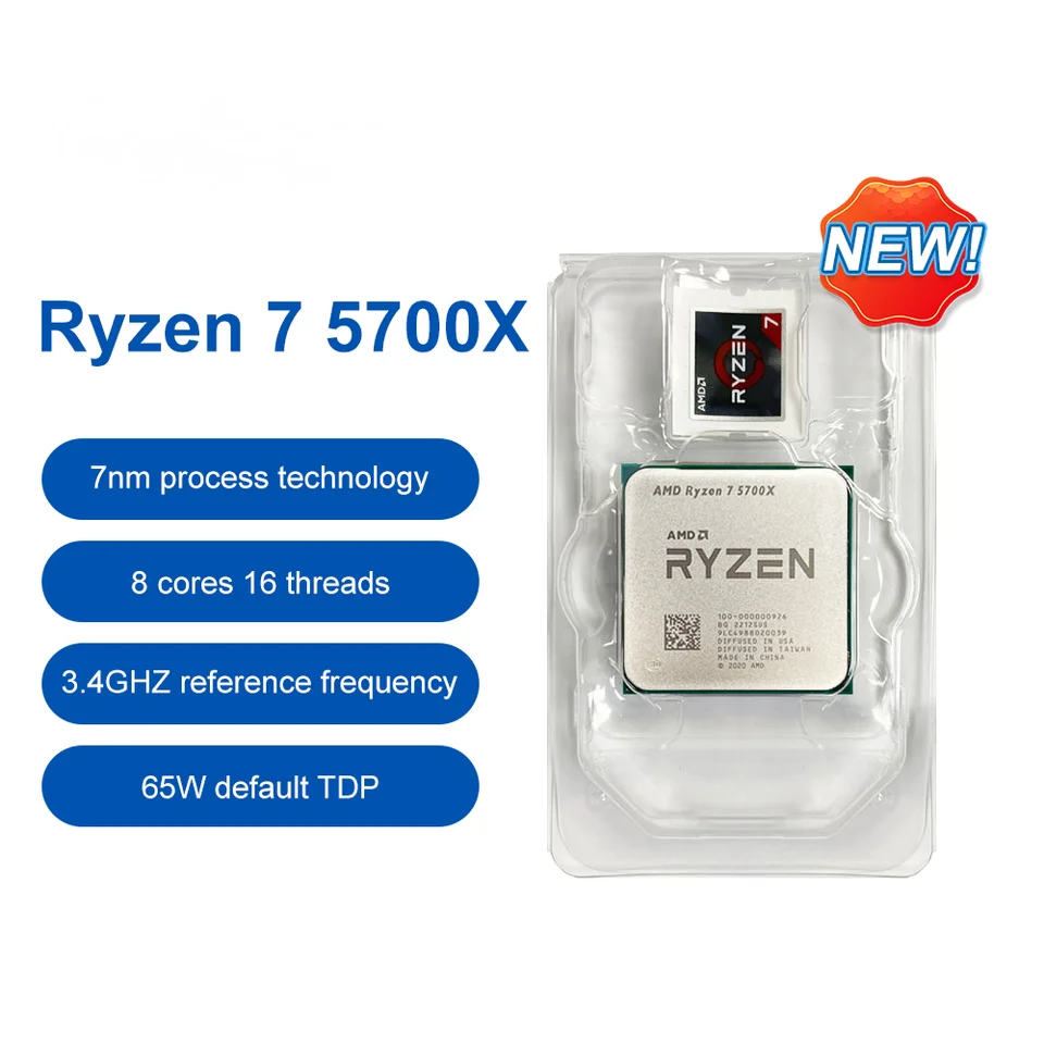 CPU Ryzen 7 5700X B550 Amazon.com: INLAND AMD Ryzen 7 5700X 8-Core 16-Thread Unlocked