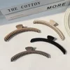 Premium Taupe Matte Shark Clip - Korean Chic Back Hair Updo Claw for Elegant Women's New Arrival