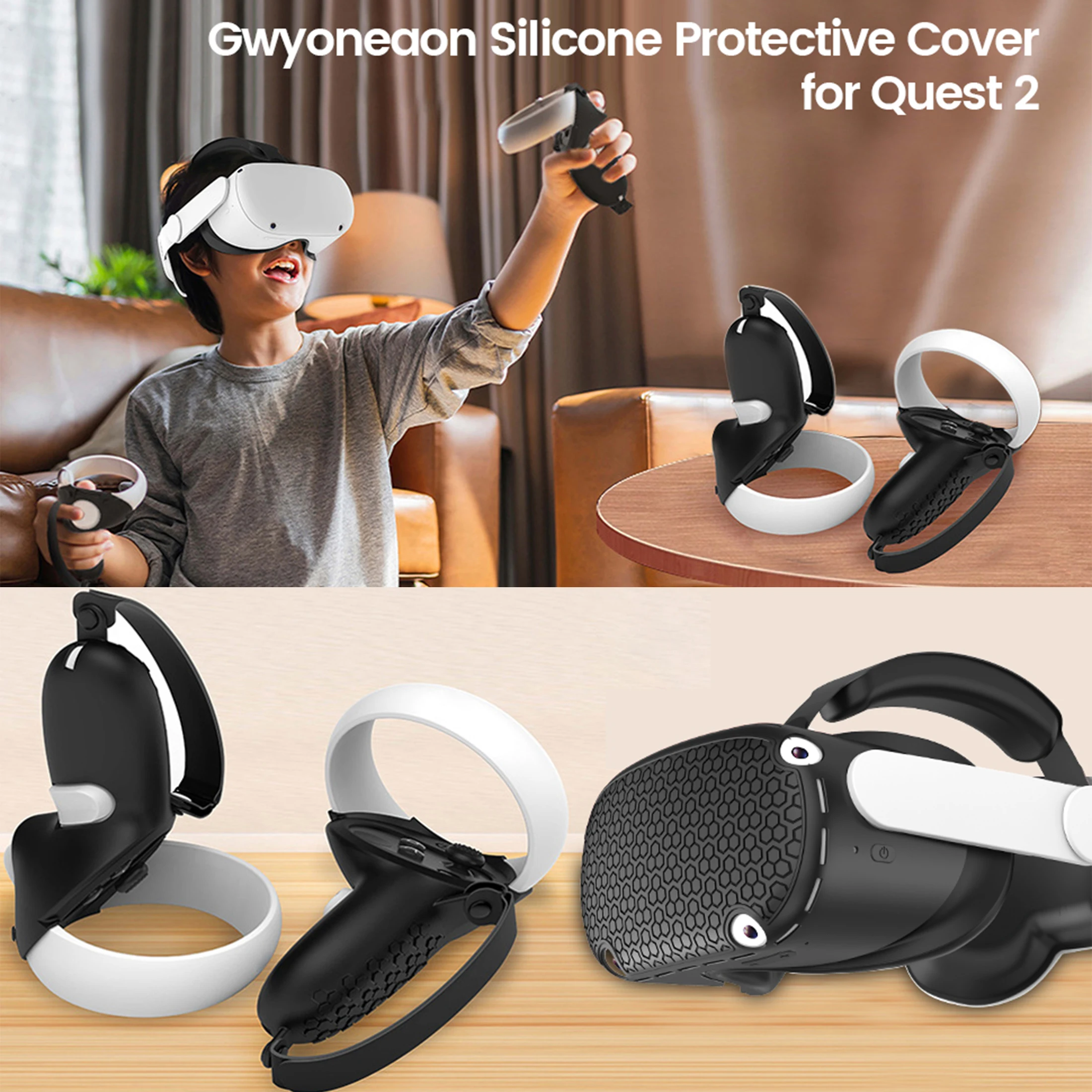 Silicone Face Best Oculus Quest Lens Protector Kiwi Design For