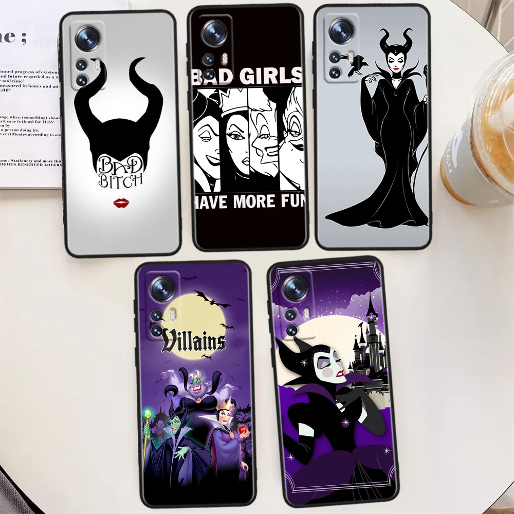 Disney Villain Witch Bad Per Xiaomi Mi 13 Ultra 12T 12S 12X 11I 11X 11T Play Hypercharge Lite Pro Custodia Per Telefono Nera