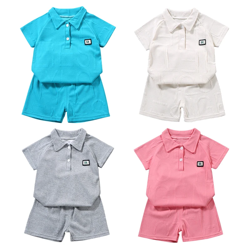 1-8Y Abbigliamento Per Bambini Polo Camicie Pantaloncini Abiti Bambini Ragazzi Ragazze Tute Abiti Estivi Completi Per Bambini Conjuntos Para Niecos