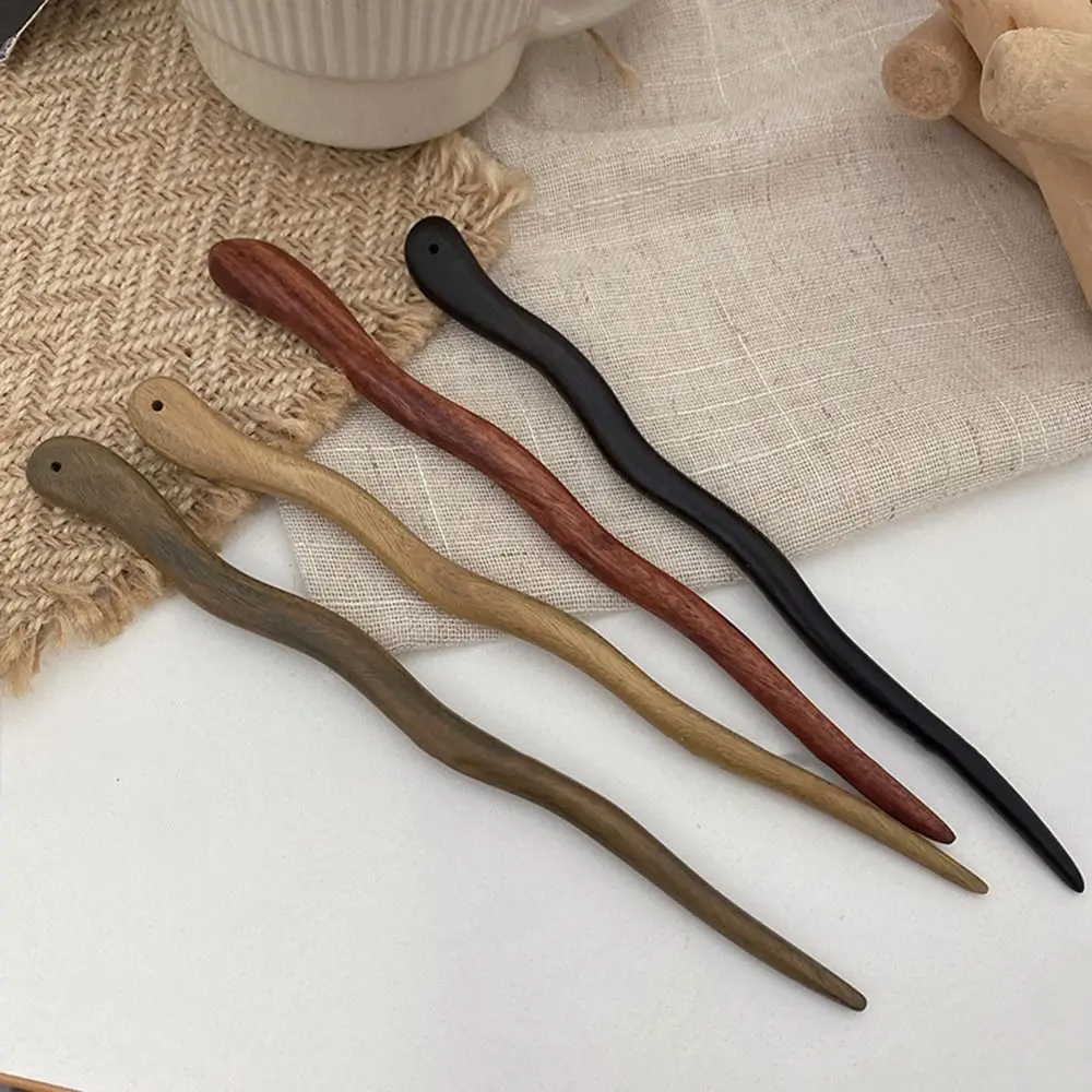 Hair Accessories Headdress Headwear Disk Hair Hanfu Hairpin Chinese Style Hair Fork Wooden Stick for Girl