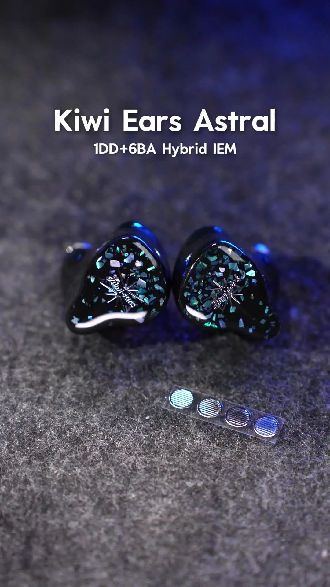 Kiwi Ears Astral 1DD + 6BA ハイブリッド IEM イヤホン